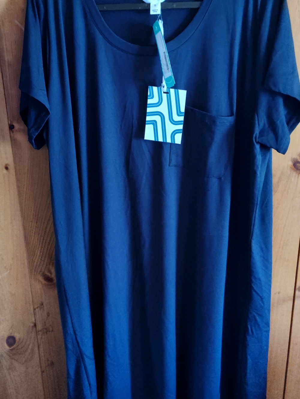 Market & Spruce Women's Navy Pocket T-Shirt Dress